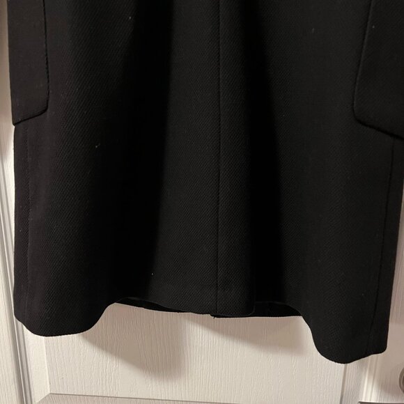 H&M Black Cocoon Coat US 4 - Picture 7 of 10